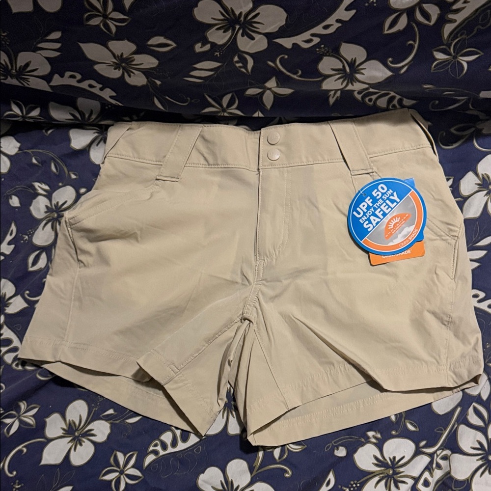 Women's UPF 50+ Khaki Performance Shorts